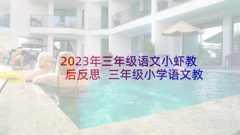 2023年三年级语文小虾教后反思 三年级小学语文教学反思(大全7篇)