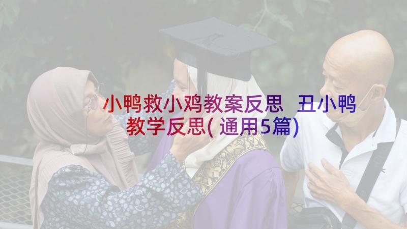 小鸭救小鸡教案反思 丑小鸭教学反思(通用5篇)