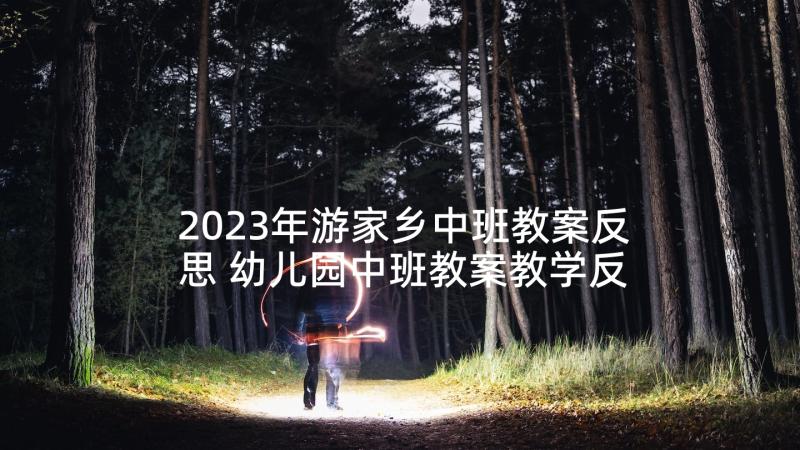 2023年游家乡中班教案反思 幼儿园中班教案教学反思系列(通用6篇)