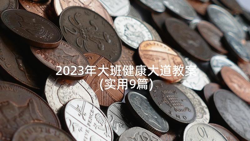 2023年大班健康大道教案(实用9篇)