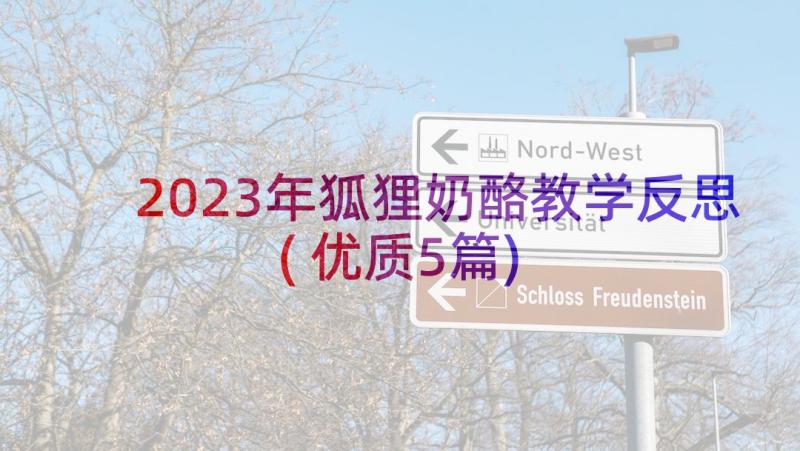 2023年狐狸奶酪教学反思(优质5篇)