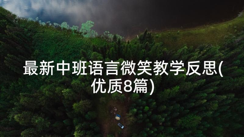 最新中班语言微笑教学反思(优质8篇)