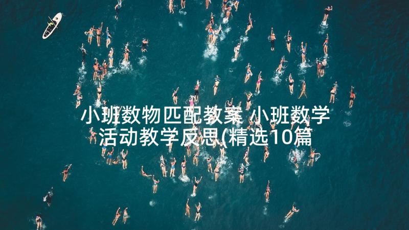 小班数物匹配教案 小班数学活动教学反思(精选10篇)