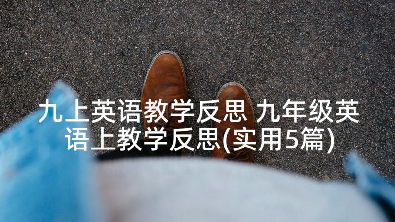 九上英语教学反思 九年级英语上教学反思(实用5篇)