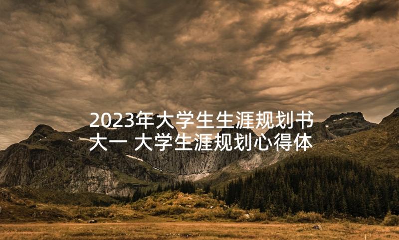 2023年大学生生涯规划书大一 大学生涯规划心得体会(精选6篇)