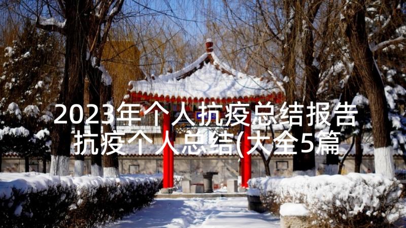 2023年个人抗疫总结报告 抗疫个人总结(大全5篇)