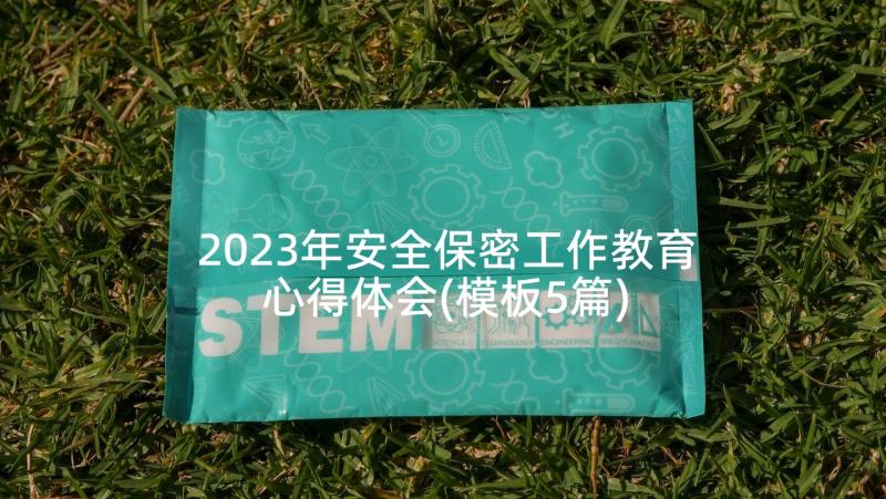 2023年安全保密工作教育心得体会(模板5篇)