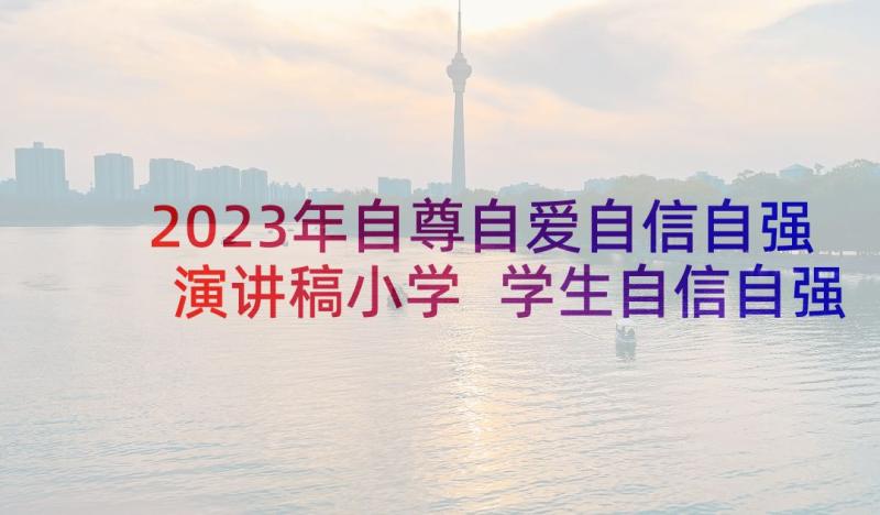 2023年自尊自爱自信自强演讲稿小学 学生自信自强自爱自尊演讲稿(汇总5篇)