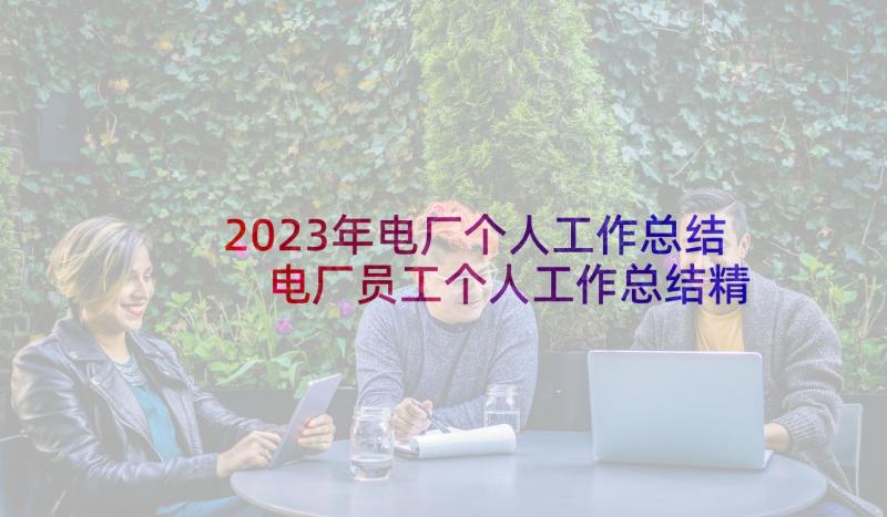 2023年电厂个人工作总结 电厂员工个人工作总结精彩(优秀5篇)