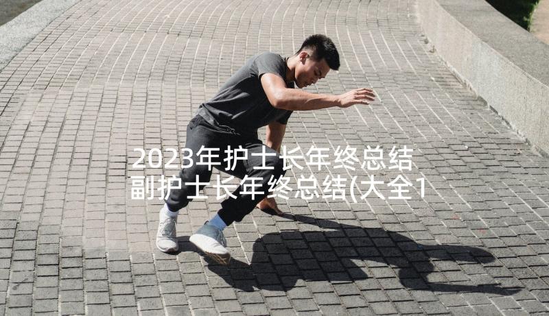 2023年护士长年终总结 副护士长年终总结(大全10篇)