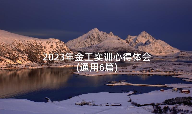 2023年金工实训心得体会(通用6篇)