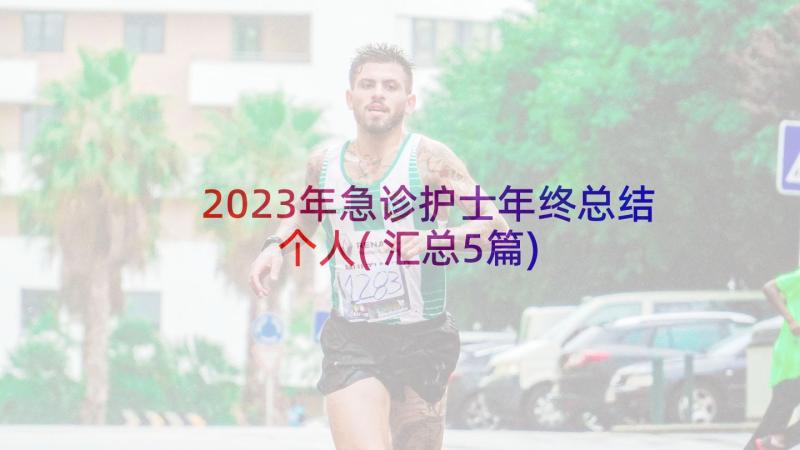 2023年急诊护士年终总结个人(汇总5篇)