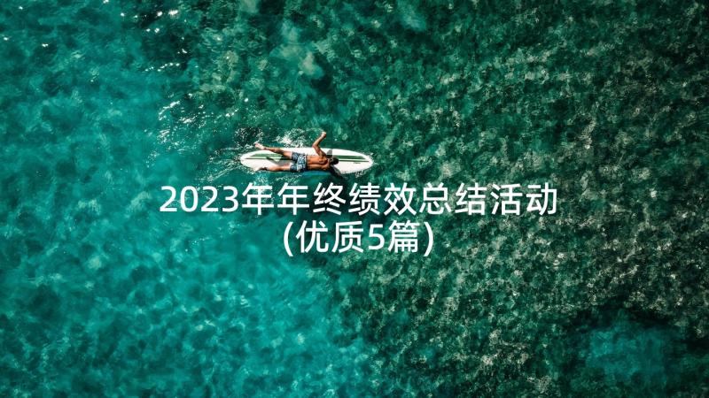 2023年年终绩效总结活动(优质5篇)