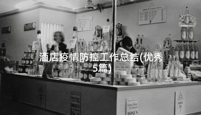 酒店疫情防控工作总结(优秀5篇)