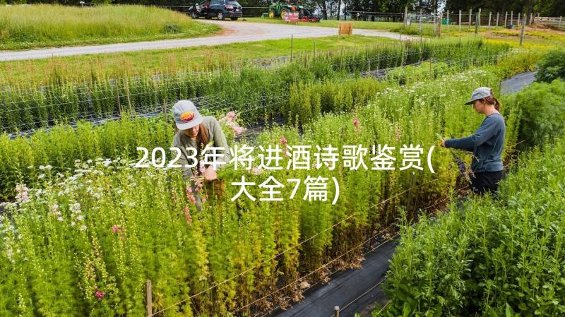 2023年将进酒诗歌鉴赏(大全7篇)