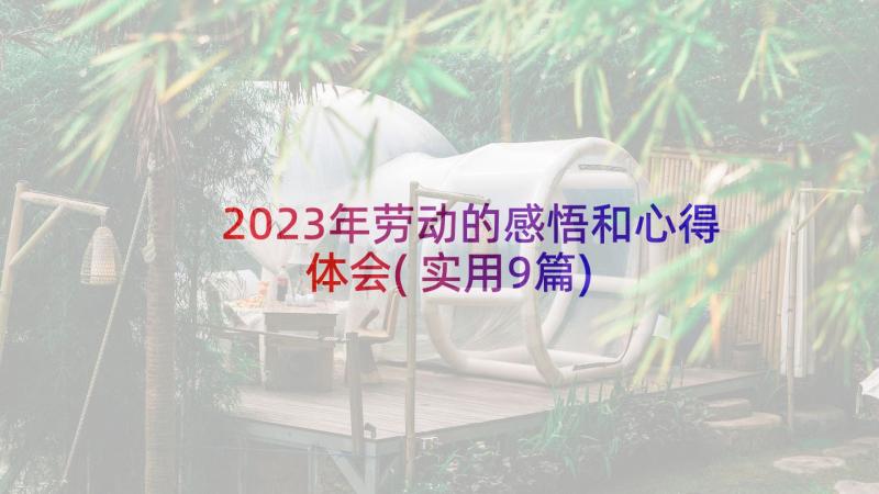 2023年劳动的感悟和心得体会(实用9篇)