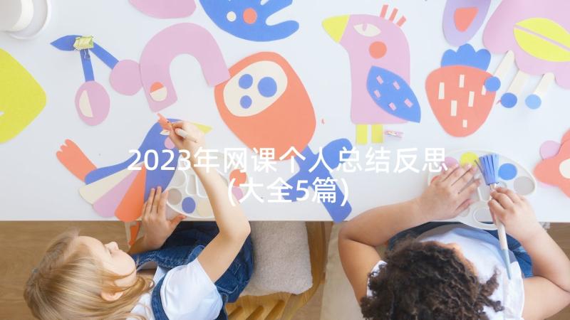 2023年网课个人总结反思(大全5篇)