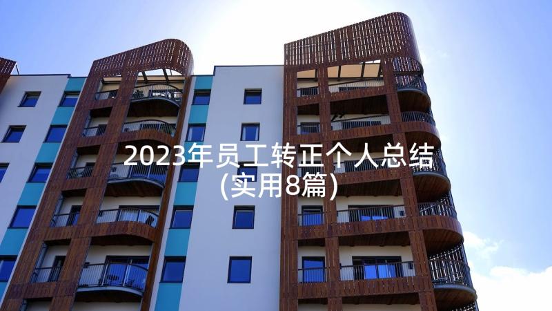 2023年员工转正个人总结(实用8篇)