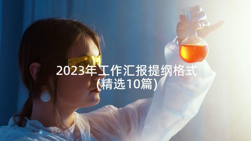 2023年工作汇报提纲格式(精选10篇)