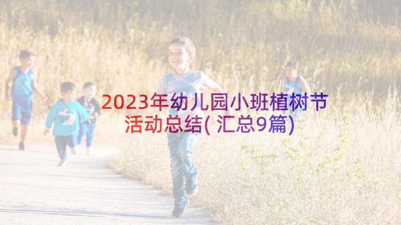 2023年幼儿园小班植树节活动总结(汇总9篇)