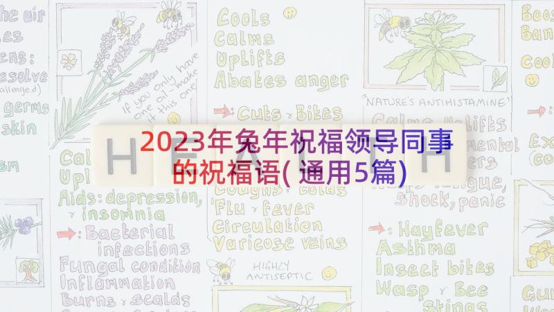 2023年兔年祝福领导同事的祝福语(通用5篇)