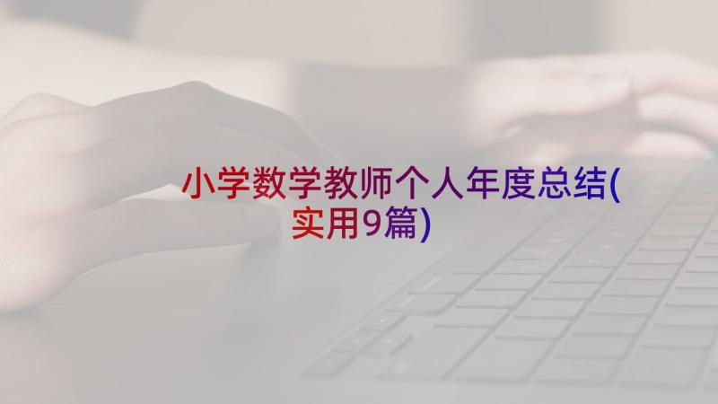 小学数学教师个人年度总结(实用9篇)