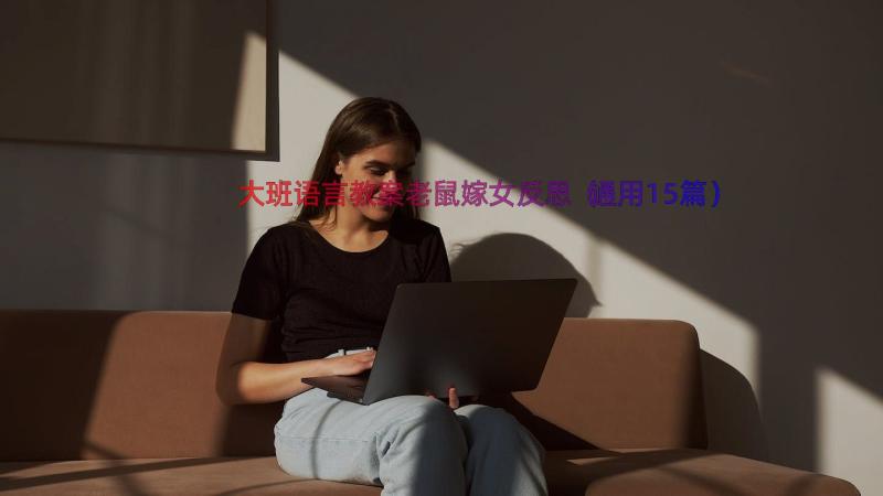 大班语言教案老鼠嫁女反思（通用15篇）