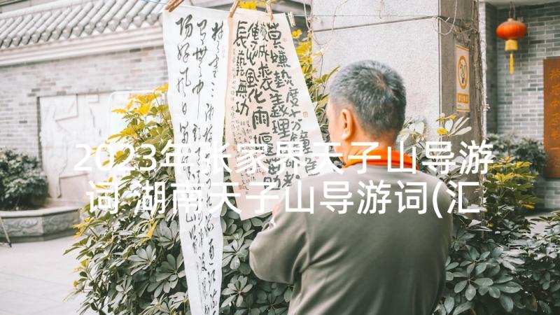 2023年张家界天子山导游词 湖南天子山导游词(汇总5篇)