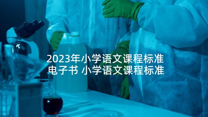 2023年小学语文课程标准电子书 小学语文课程标准心得体会(优秀5篇)