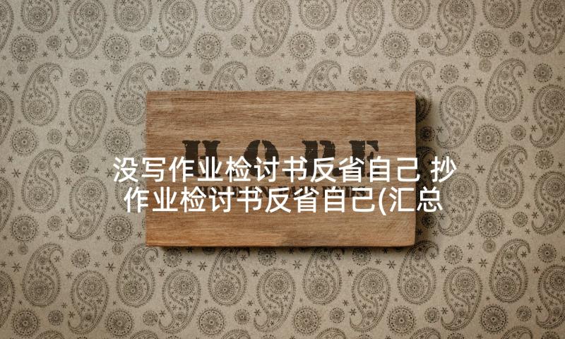 没写作业检讨书反省自己 抄作业检讨书反省自己(汇总5篇)