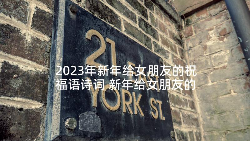 2023年新年给女朋友的祝福语诗词 新年给女朋友的祝福语(通用7篇)