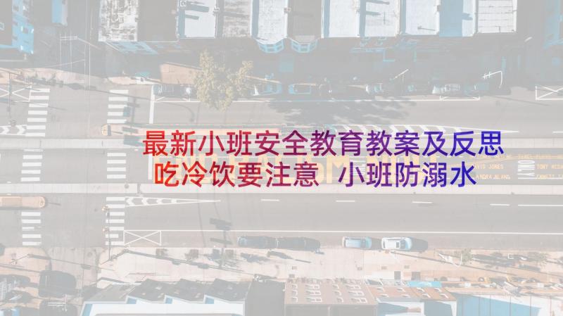 最新小班安全教育教案及反思吃冷饮要注意 小班防溺水安全教育反思(模板7篇)