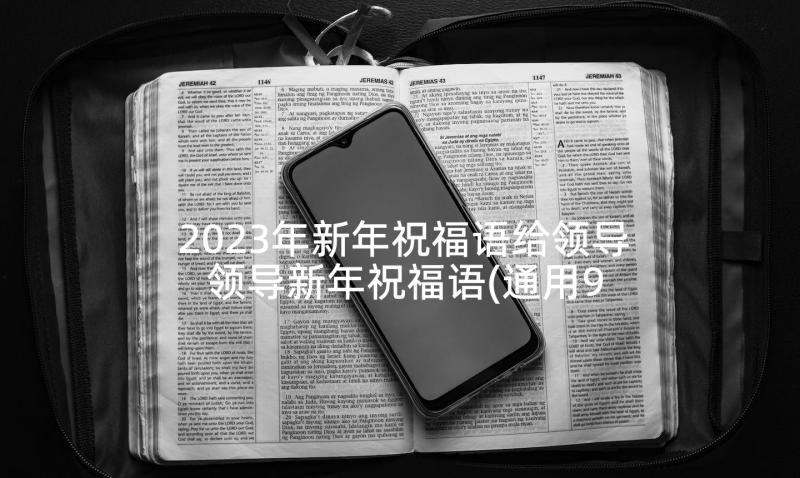 2023年新年祝福语给领导 领导新年祝福语(通用9篇)