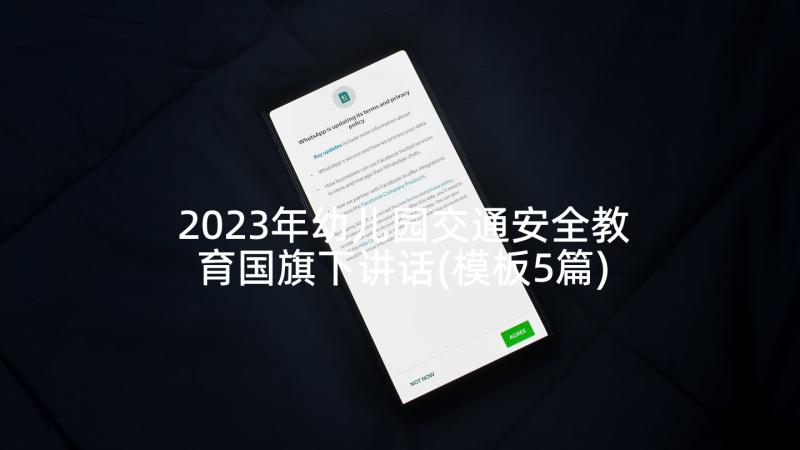 2023年幼儿园交通安全教育国旗下讲话(模板5篇)