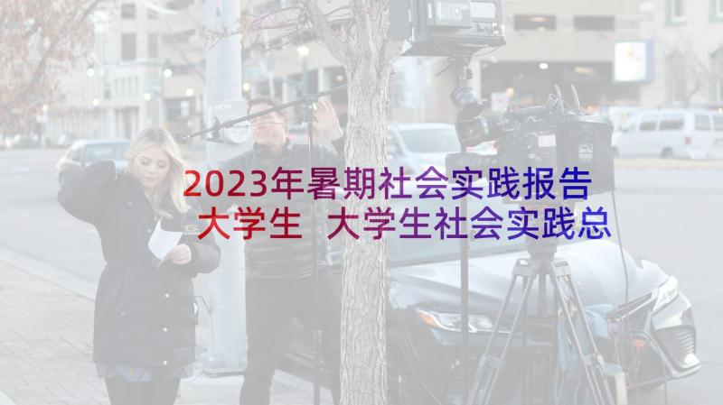 2023年暑期社会实践报告大学生 大学生社会实践总结(优质9篇)