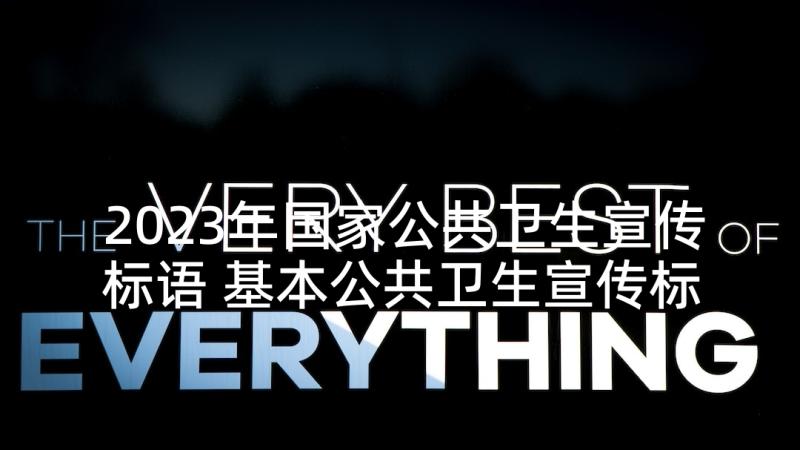 2023年国家公共卫生宣传标语 基本公共卫生宣传标语(优秀5篇)