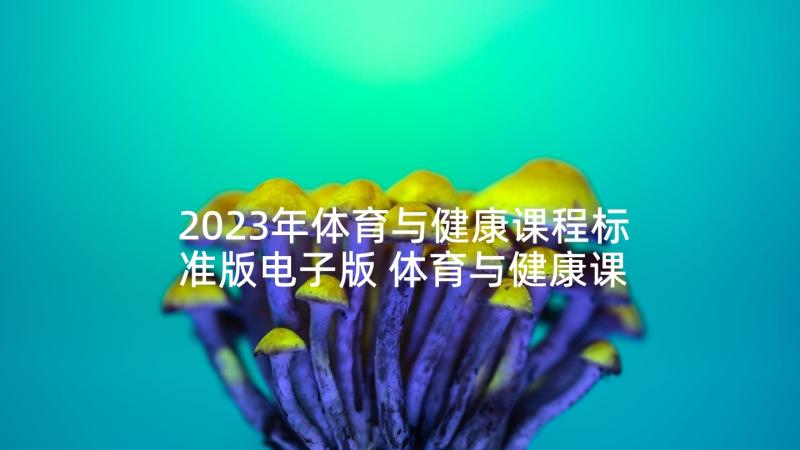 2023年体育与健康课程标准版电子版 体育与健康课程标准版心得体会(实用5篇)