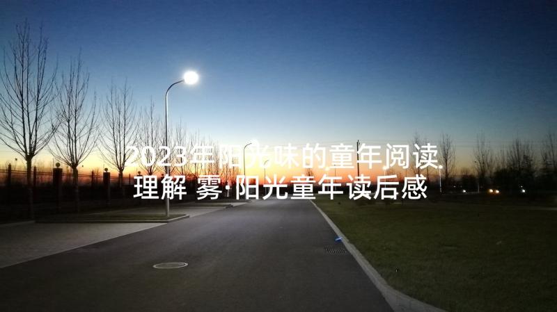 2023年阳光味的童年阅读理解 雾·阳光童年读后感(优秀5篇)