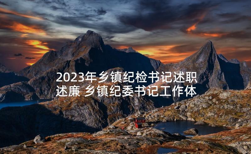 2023年乡镇纪检书记述职述廉 乡镇纪委书记工作体会(通用8篇)