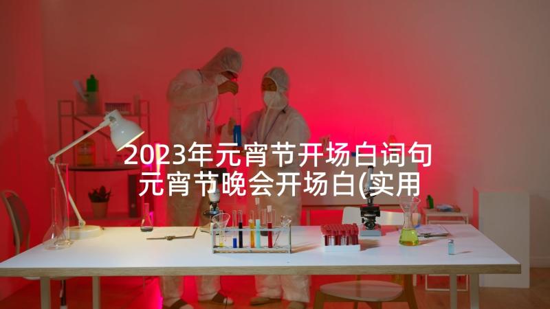 2023年元宵节开场白词句 元宵节晚会开场白(实用10篇)