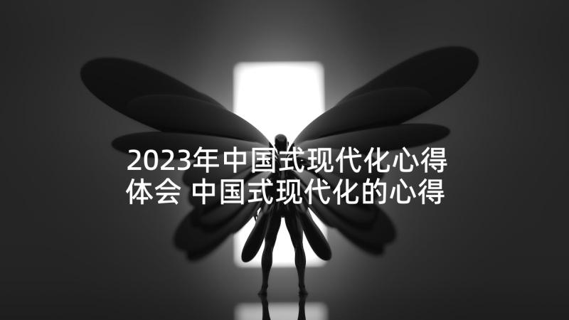 2023年中国式现代化心得体会 中国式现代化的心得体会(通用7篇)