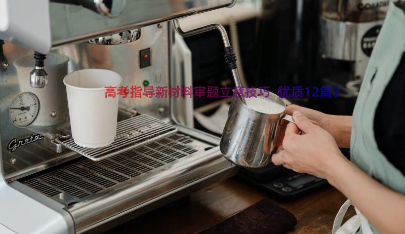 高考指导新材料审题立意技巧（优质12篇）