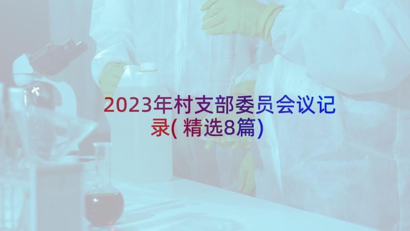 2023年村支部委员会议记录(精选8篇)