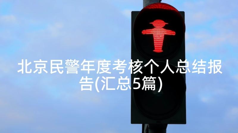 北京民警年度考核个人总结报告(汇总5篇)