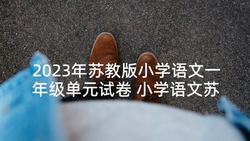 2023年苏教版小学语文一年级单元试卷 小学语文苏教版一年级教案汇集(汇总5篇)