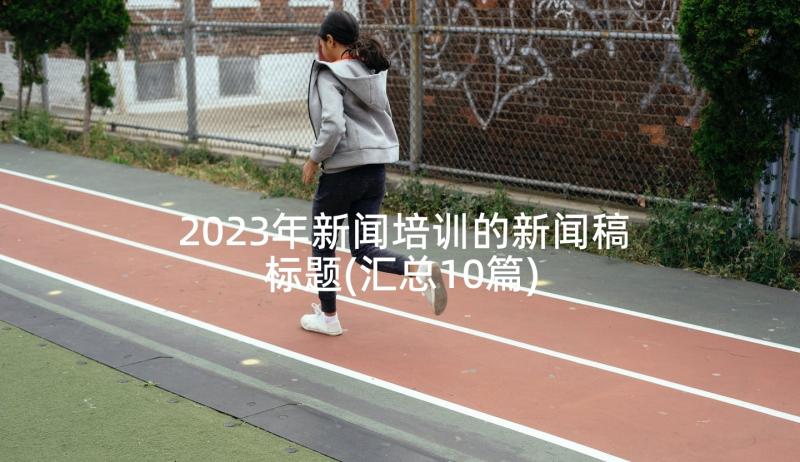 2023年新闻培训的新闻稿标题(汇总10篇)