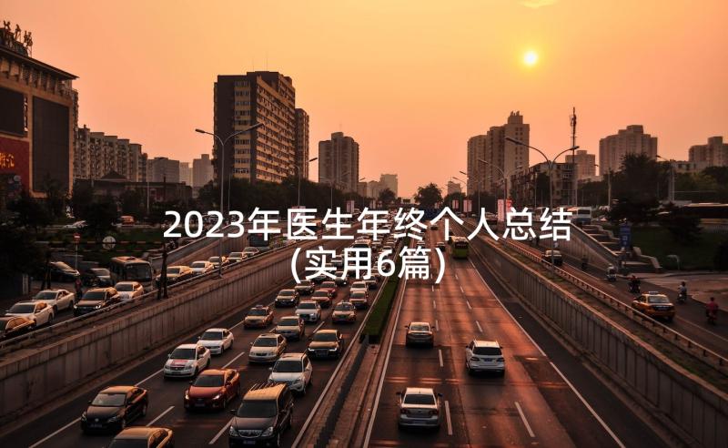 2023年医生年终个人总结(实用6篇)