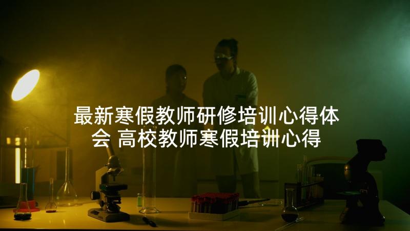 最新寒假教师研修培训心得体会 高校教师寒假培训心得体会(大全5篇)