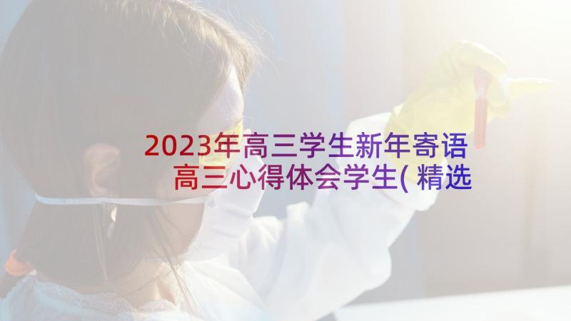 2023年高三学生新年寄语 高三心得体会学生(精选6篇)