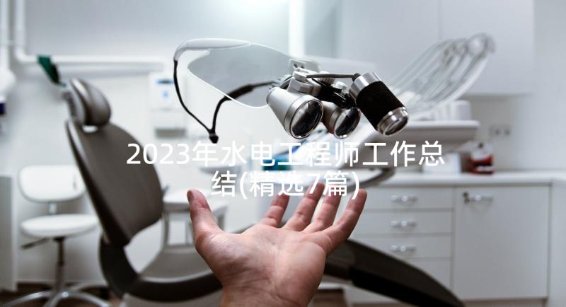 2023年水电工程师工作总结(精选7篇)